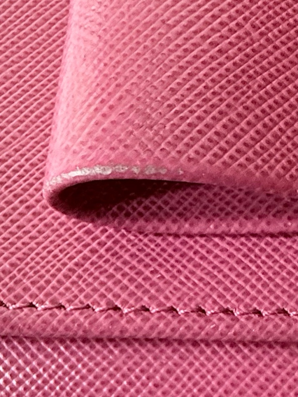 Prada Rose Pink Saffiano Bow Crossbody Wallet / Crossbody - Picture 14 of 16